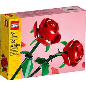 120-Piece LEGO Roses Building Set (40460) $10.90