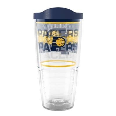 NBA Indiana Pacers 24oz Competitor Classic Tumbler: BPA-Free Plastic Drinkware