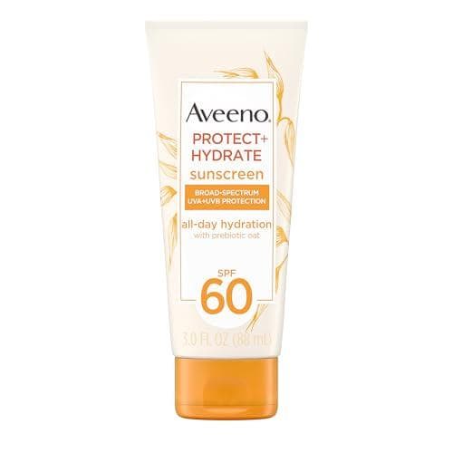 Aveeno Protect + Hydrate SPF 60 Moisturizing Body Sunscreen Lotion