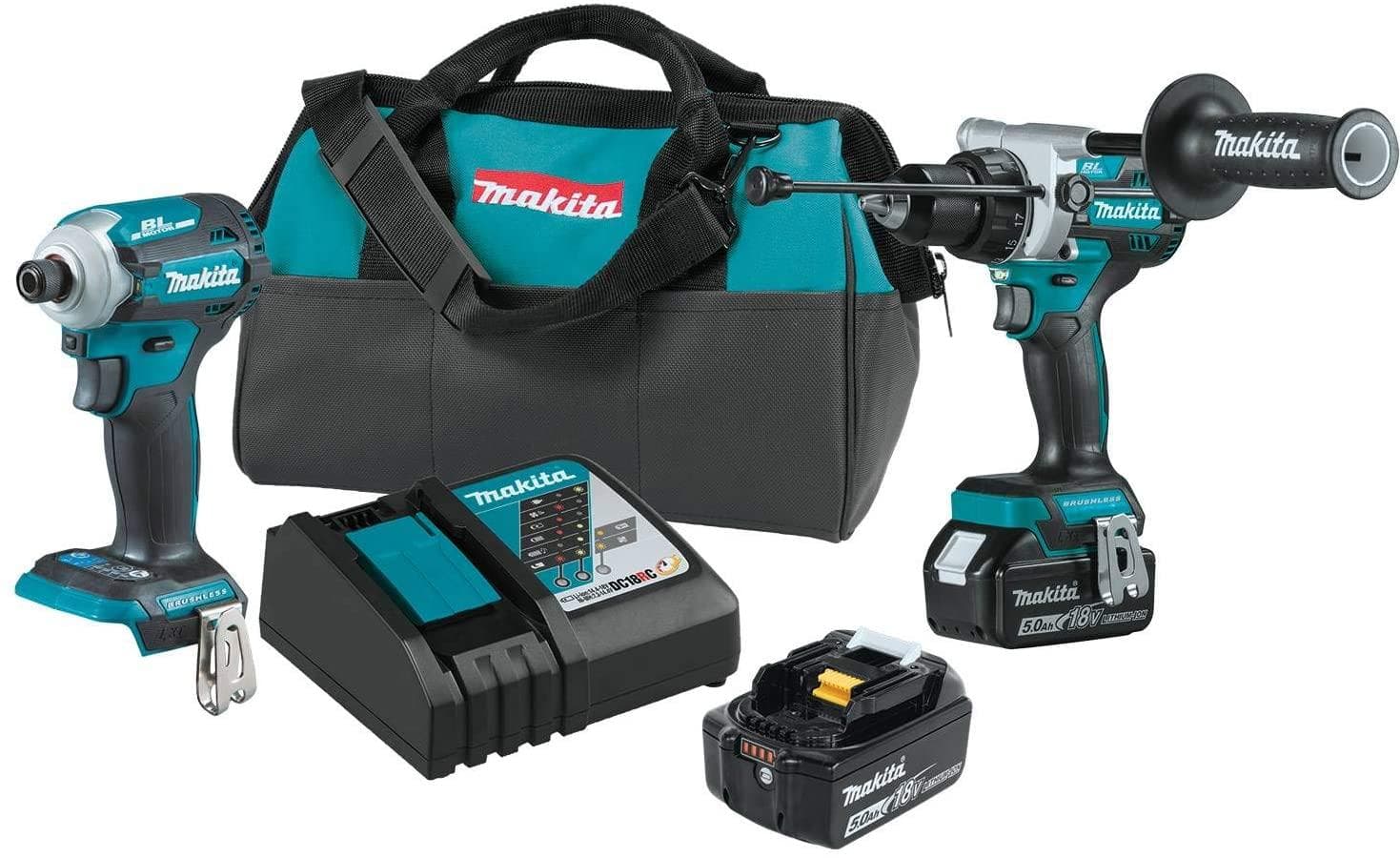 Makita 18V Cordless Combo Kit with 2 Batteries