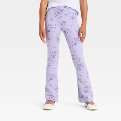 Girls' Flare Leggings - Cat & Jack™ Lavender S
