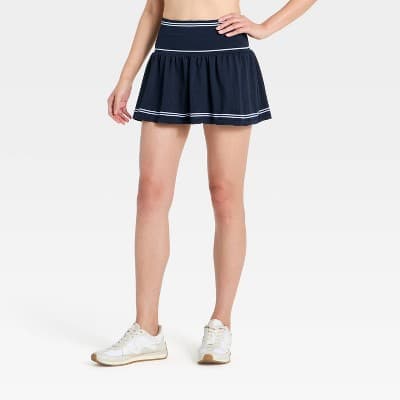 Women's Seamless Cable Knit Skort - All In Motion™ Blue M