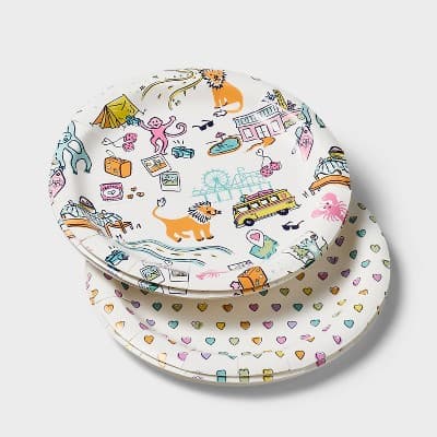 10ct Assorted Paper Plate Set - Roller Rabbit x Target