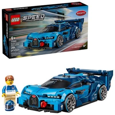 LEGO Speed Champions Bugatti Vision Gran Turismo Hyper Sports Car - Father's Day Gift - 77253