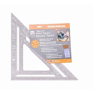 Swanson 12-Inch Big Speed Square Layout Tool with Blue Book - $3.20