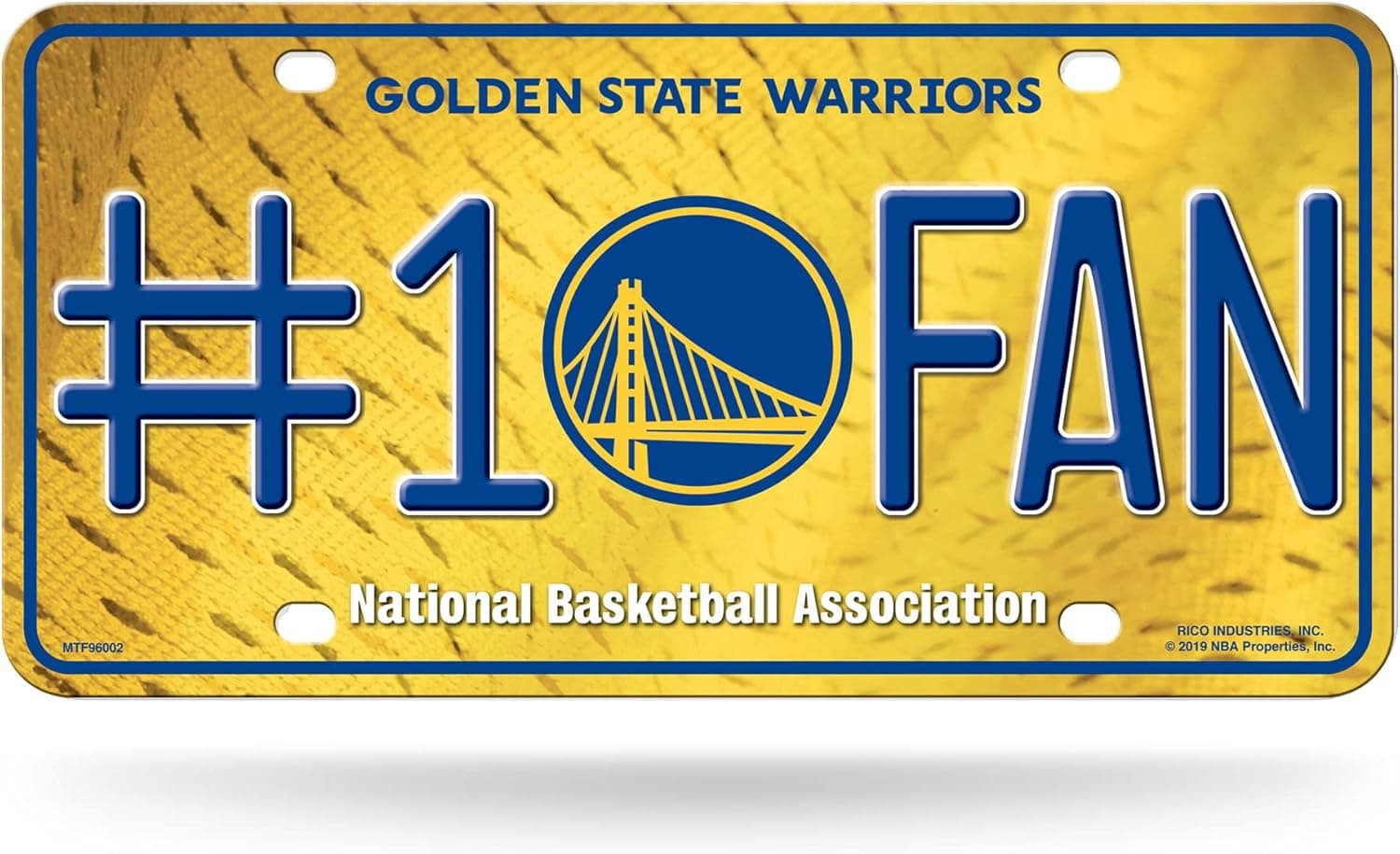 Show Your Warriors Pride with NBA Metal Auto Tag