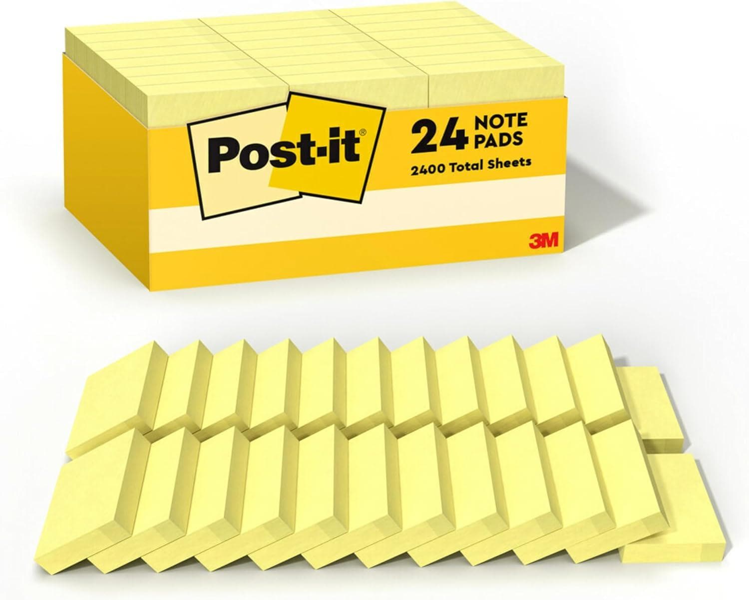 24-Pack of 1-3/8" x 1-7/8" Post-it Notes on Amazon