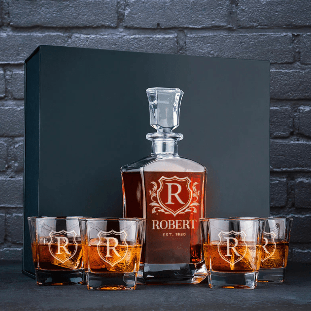 Personalized Whiskey Decanter Set: 36% Off