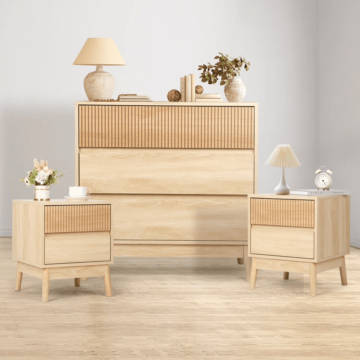 Solid Wood 3-Piece Bedroom Set - $240 (70% Off)