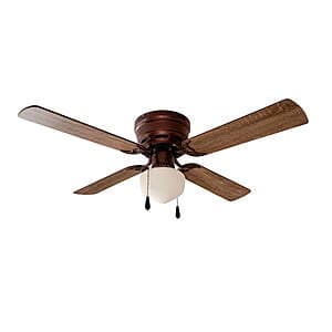 Mainstays Hugger Indoor Ceiling Fan (Oil Rubbed Bronze) for $14