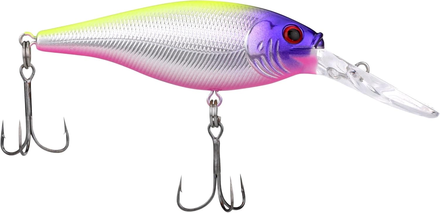 Realistic Berkley Flicker Shad Fishing Lure - Slick Purple