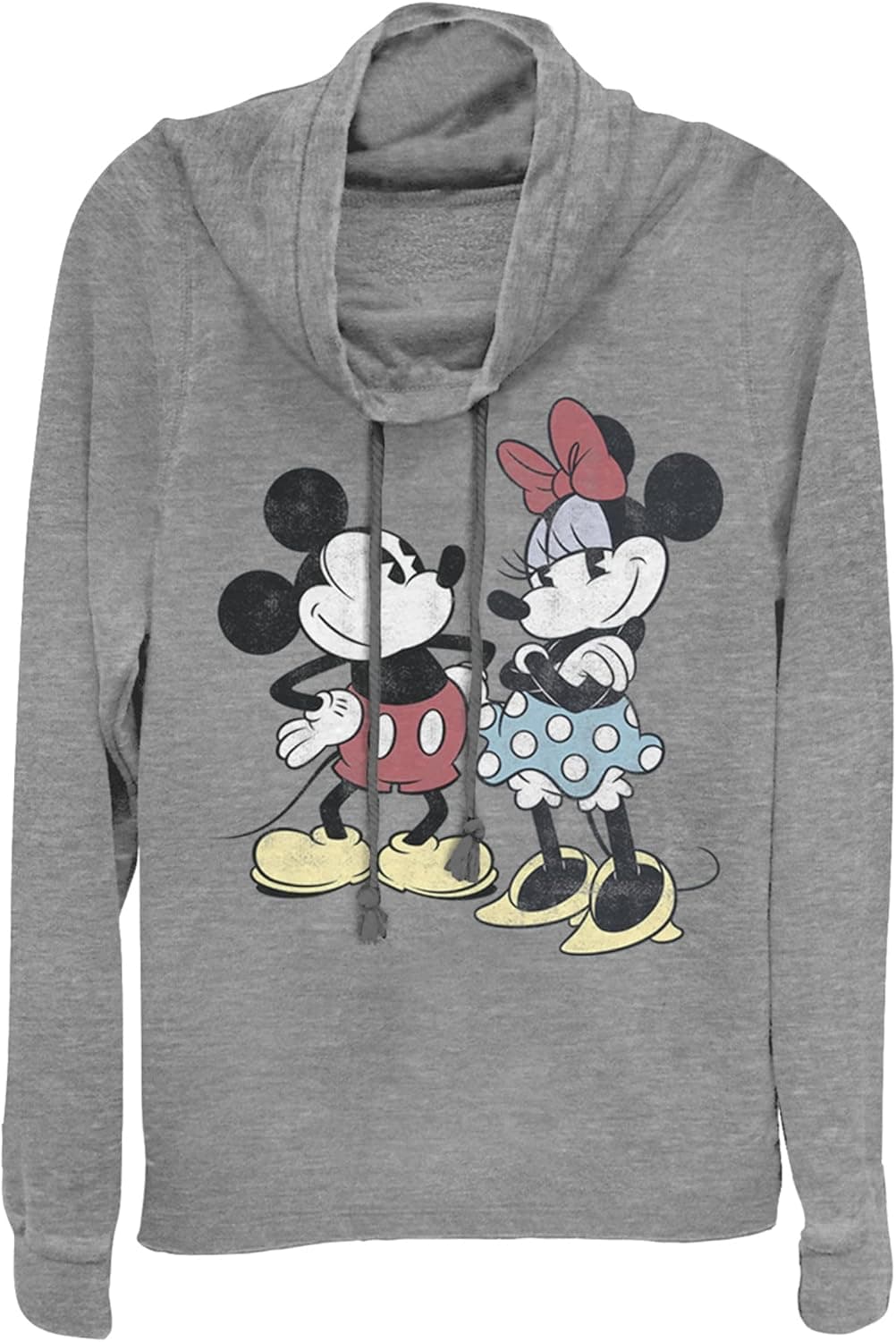 Retro Disney Mickey & Minnie Cowl Neck Sweater - 51% Off