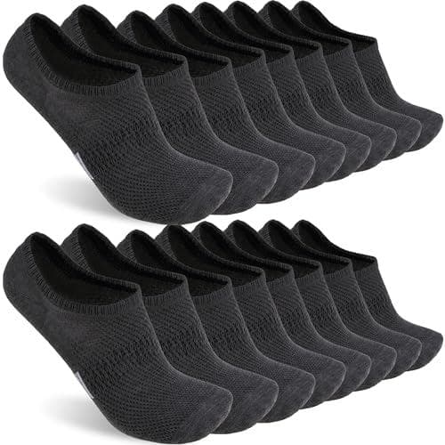 8-Pack No-Show Socks - Great Value