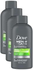 3-Pack Dove Men+Care Fortifying 2-in-1 Shampoo and Conditioner