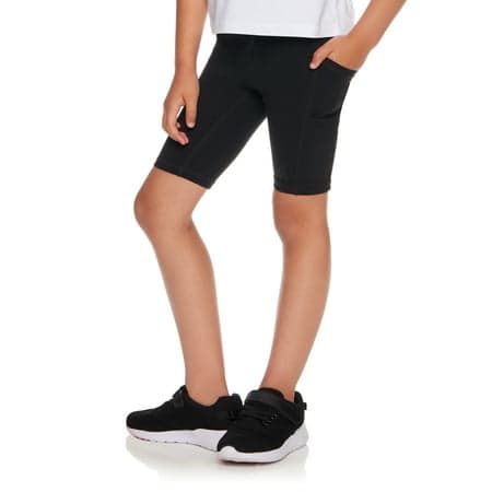 Reebok Girls Relay 7.5" Inseam Compression Bike Shorts, Sizes 4-18