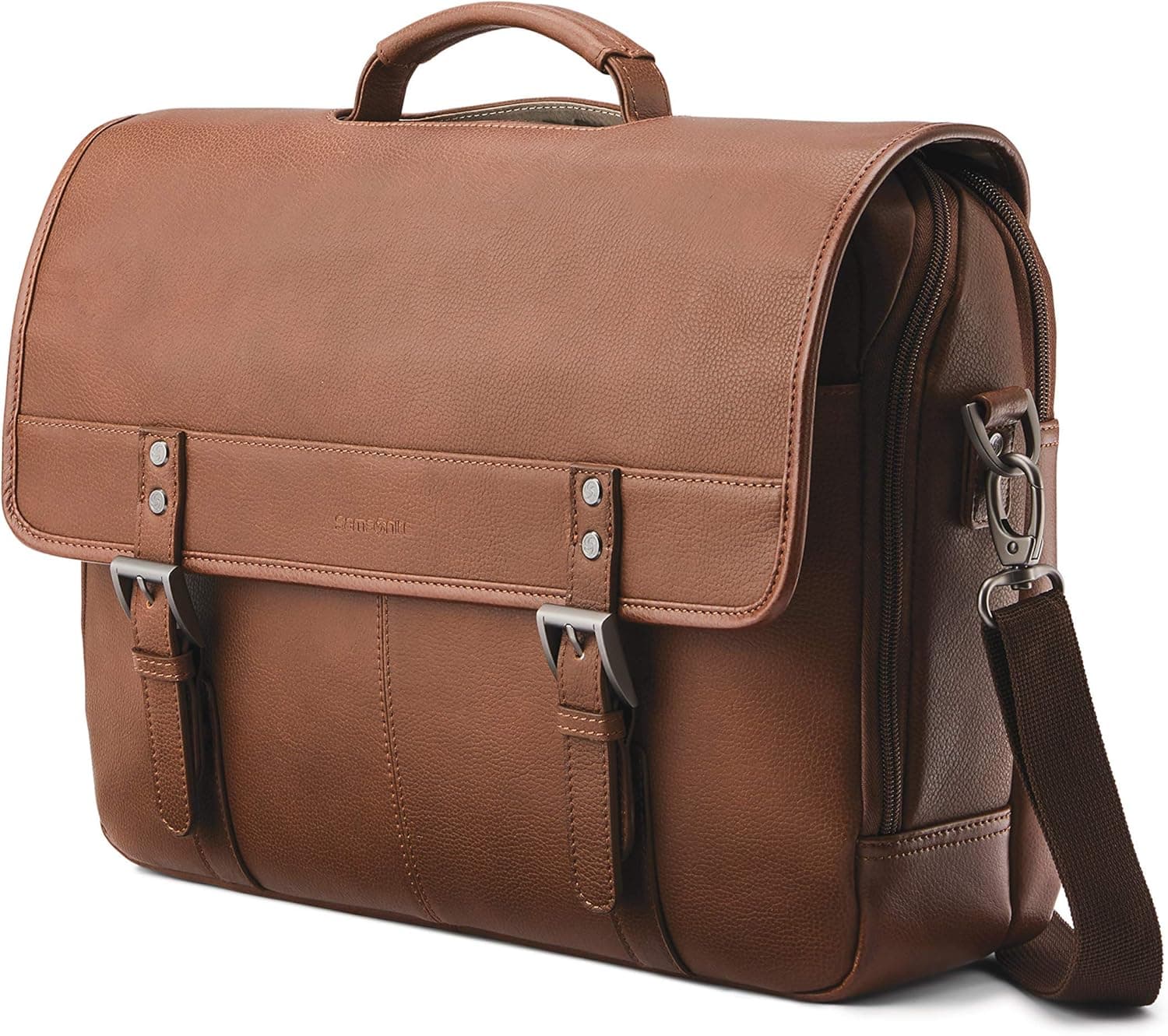 Save 39% on Samsonite Classic Leather Flapover Bag