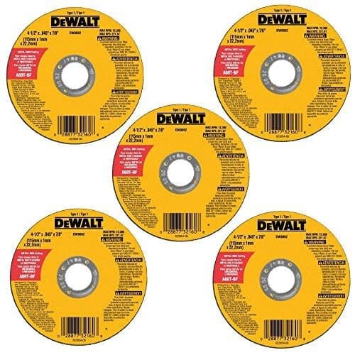 46% Off DeWalt 4.5" Cutting Wheel 5-Pack