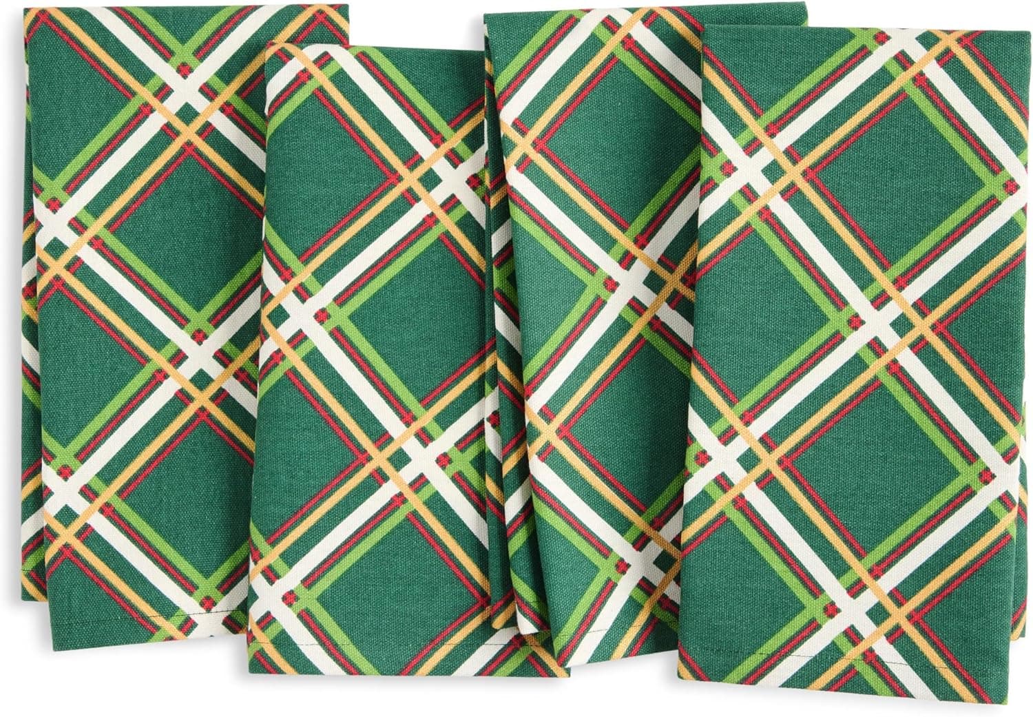 Festive Plaid Napkins: Kate Spade New York Cotton Set