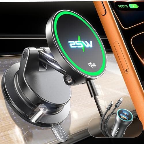 Charge Your iPhone Effortlessly with LISEN 15W MagSafe Car Mount