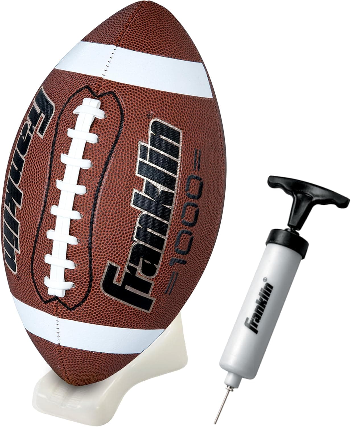 Franklin Sports Football Set: Pump, Tee, Official Size
