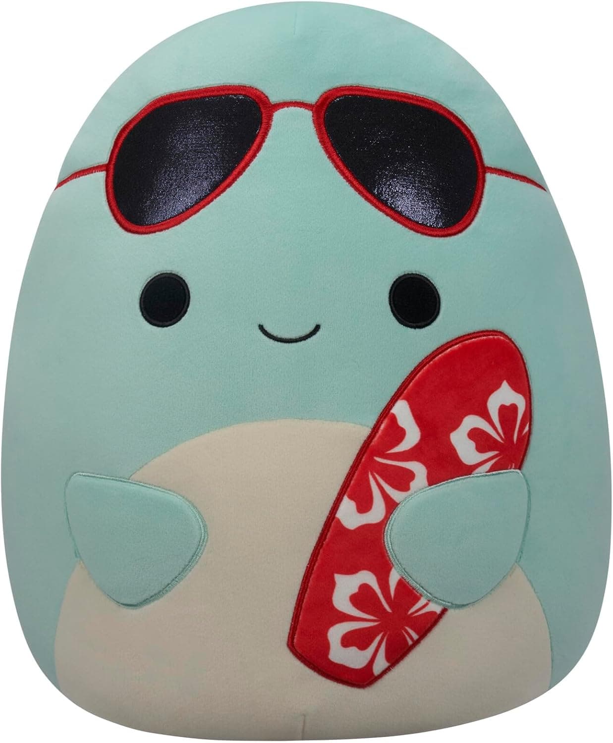 Squishmallows Teal Dolphin with Surfboard - Plush Toy Deal