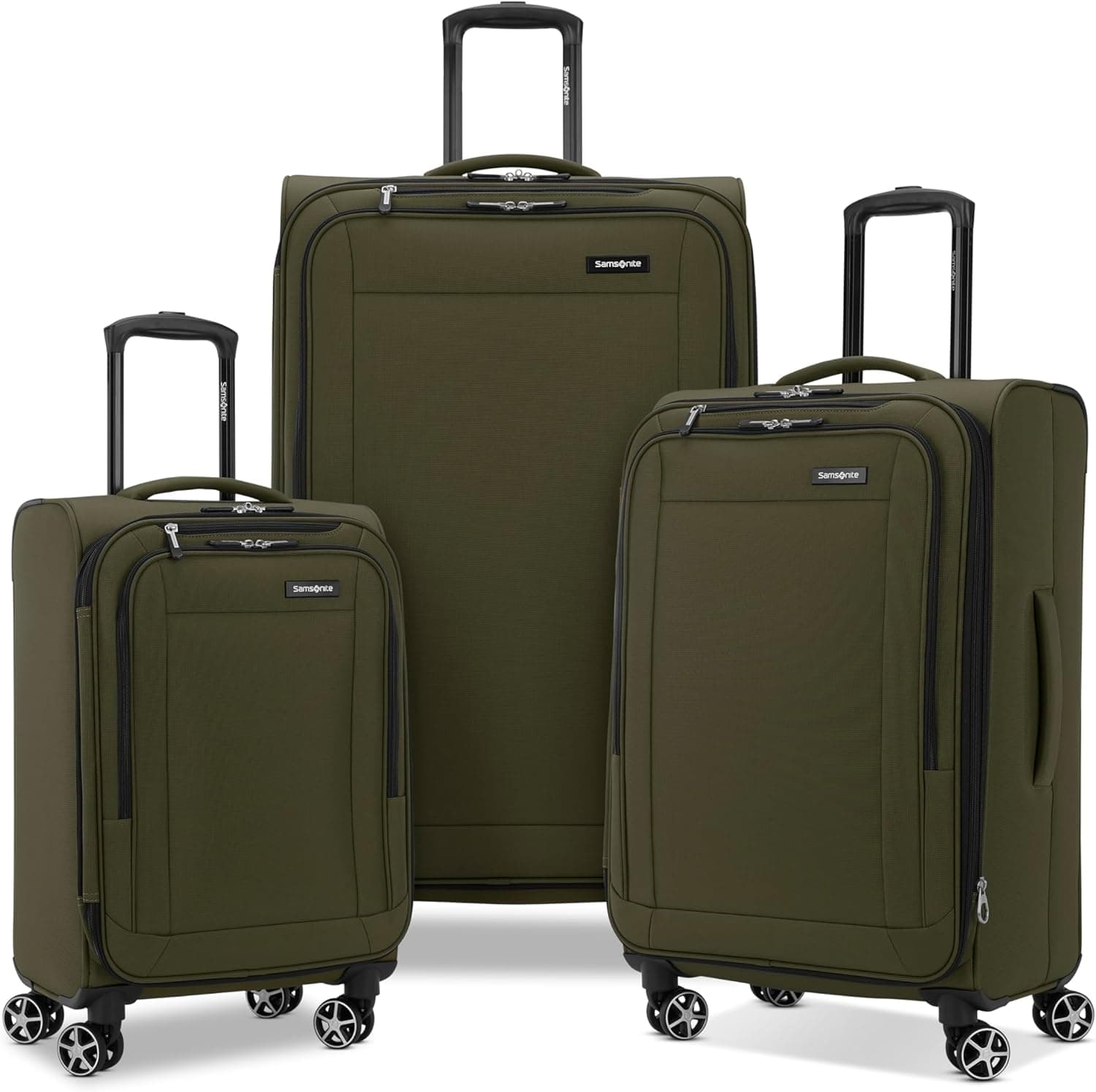 Samsonite Saire LTE Softside Luggage Set - 3 Piece Olive Green