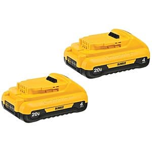 2-Pack DEWALT 20V MAX Lithium-Ion Batteries - Power Your Tools