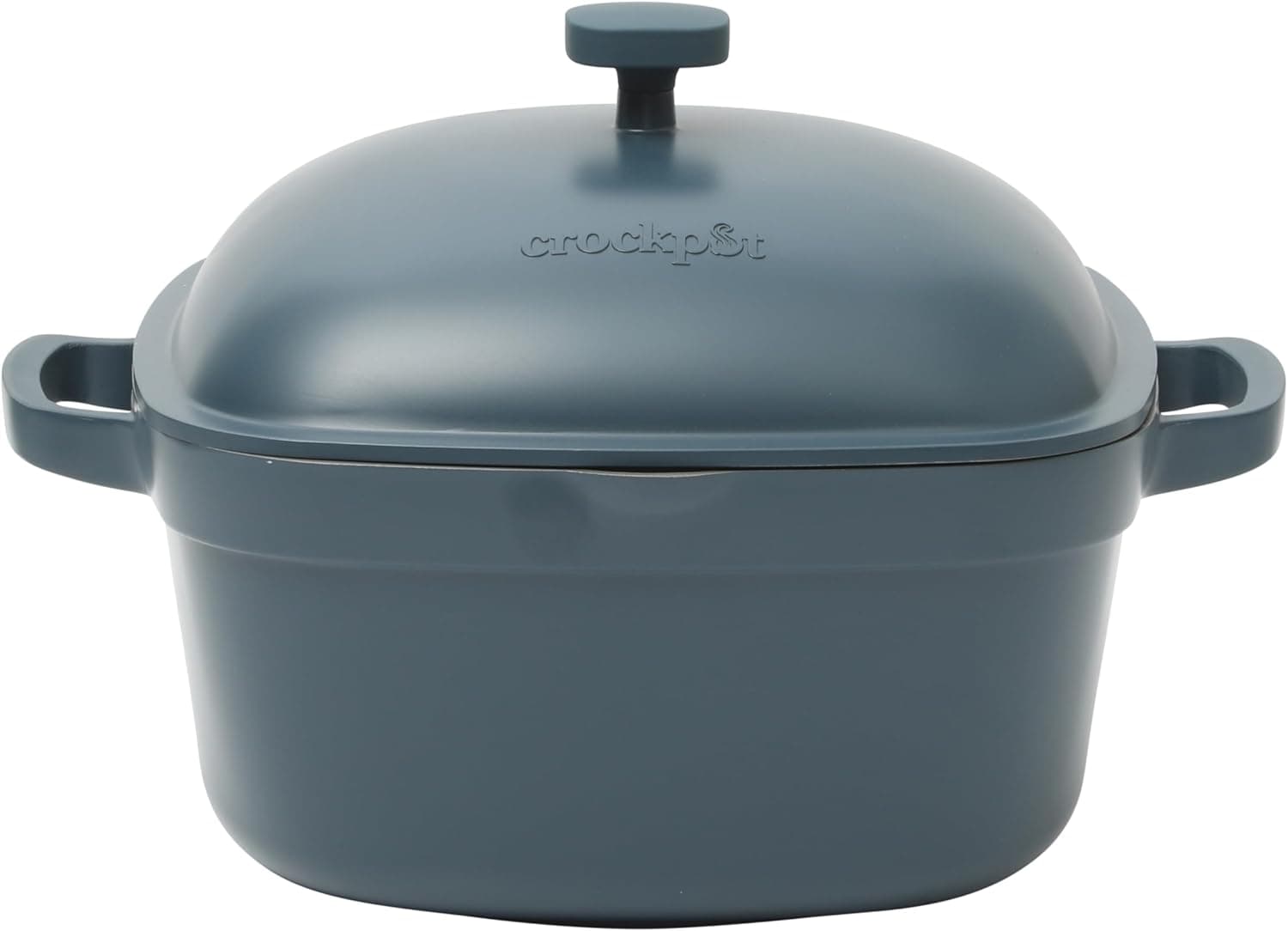 Crock-Pot Northvale Cast Aluminum Dutch Oven - Matte Blue