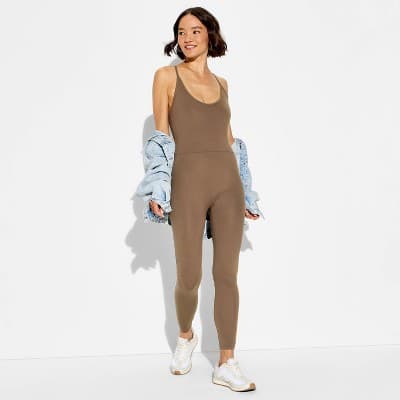 Women's Sleeveless ButterBliss Romper - Wild Fable™ Espresso XXS