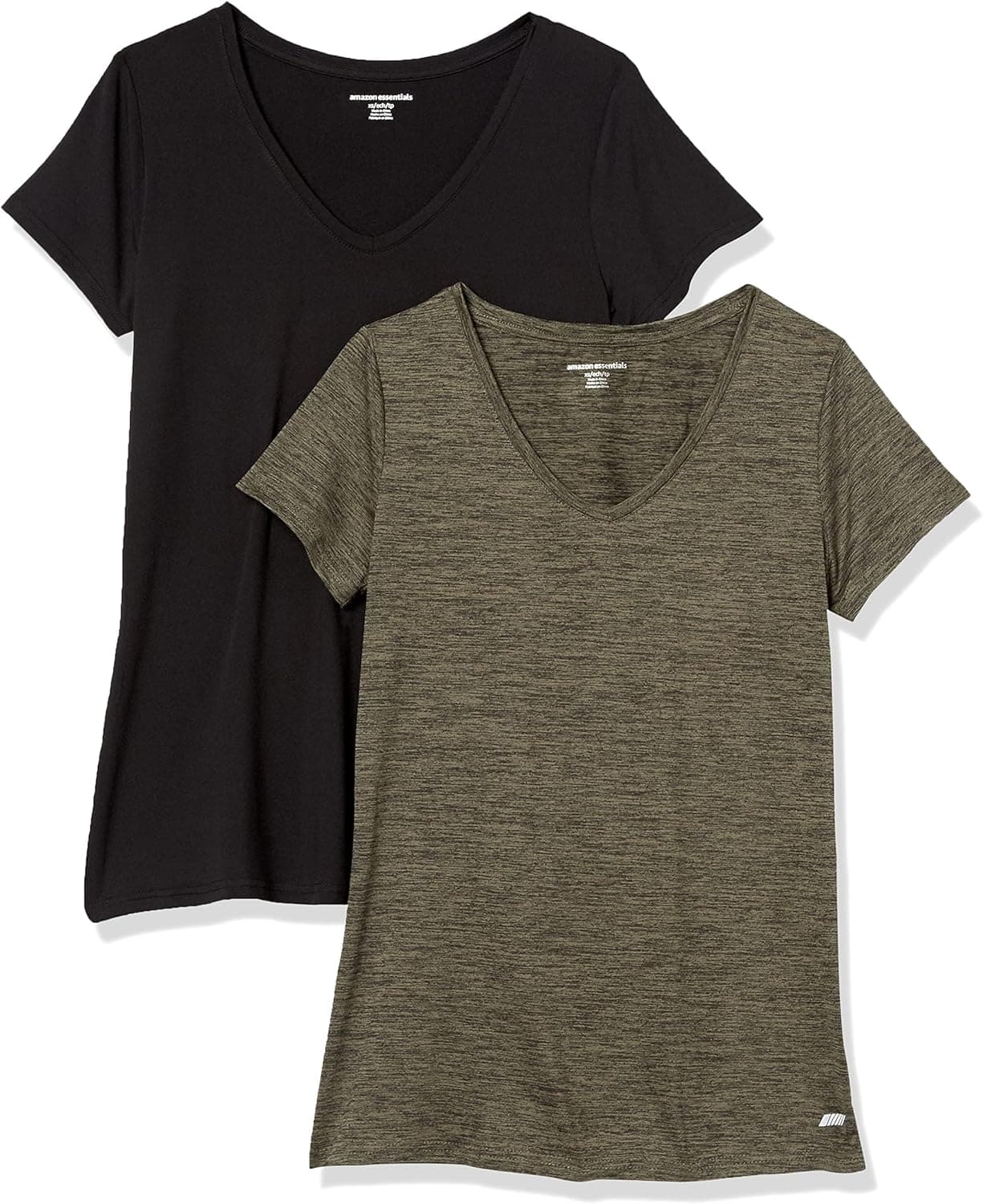 Amazon Essentials Women's Active Tech Tees - Pack of 2