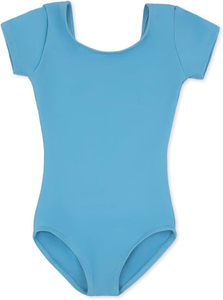 Capezio Girls' Athletic Leotards - Light Blue, 6-8 US