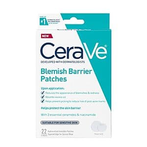 22-Count CeraVe Hydrocolloid Oil Absorbing Spot/Blemish Barrier Patches $5.60 w/ Subscribe & Save
