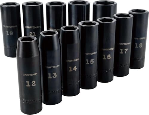 Craftsman 1/2" Metric 12-Piece Impact Socket Set