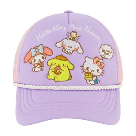 Hello Kitty and Friends Girls Trucker Hat, Purple, One Size Fits Most