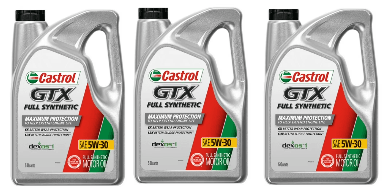 Castrol GTX Full Synthetic Motor Oil - 15% Off 3-Pack at Walmart
