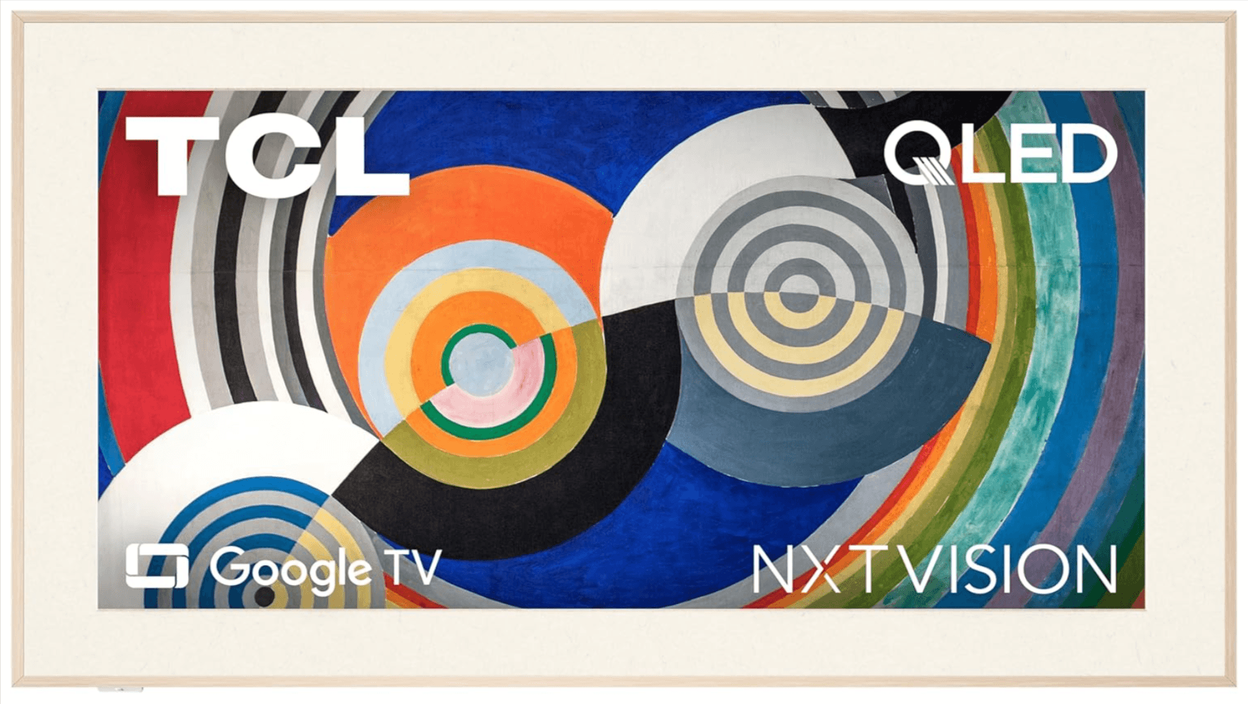 TCL 65-Inch 4K QLED Smart Frame TV with Flush Wall Mount