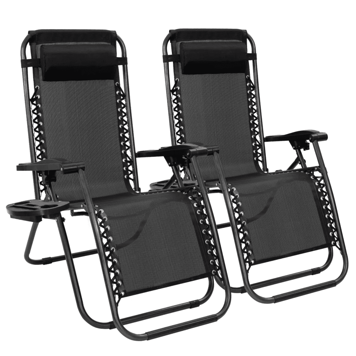 2-Pack Zero-Gravity Chairs with Trays - 46% Off