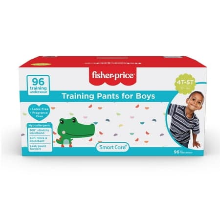 Fisher-Price Boys Pull-up Potty Training Pants for Toddlers, 4T-5T, 96 Count