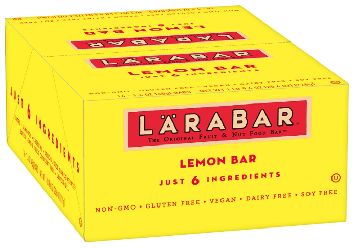 16-Count 1.6oz Larabar Snack Bars Amazon
