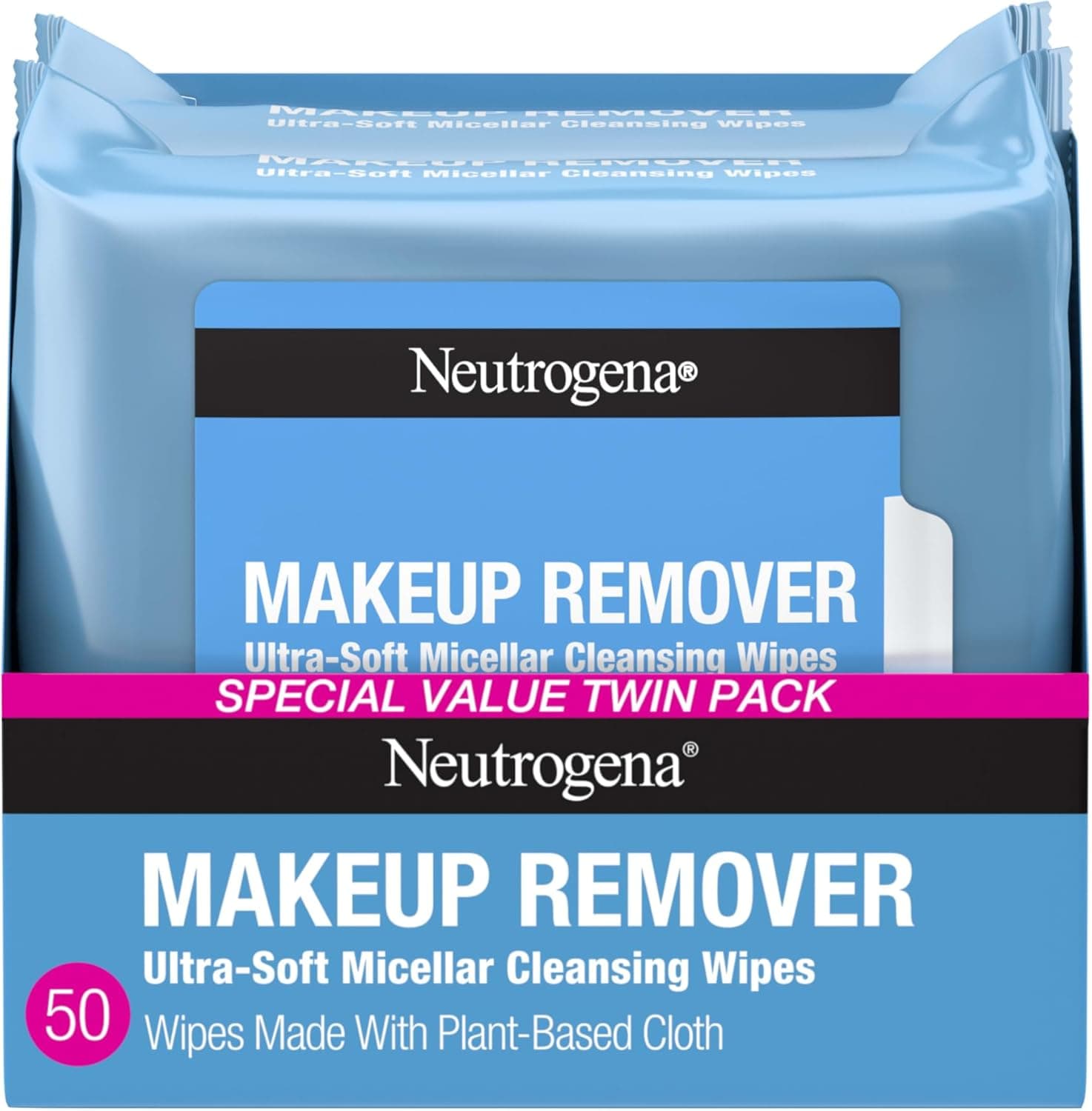 Neutrogena Makeup Remover Wipes - Compostable & Dermatologist Tested