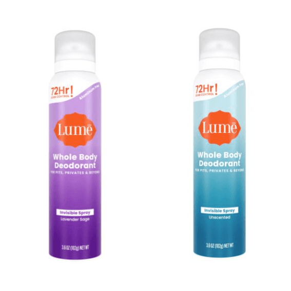 2-Pack Lume or Mando Deodorant Spray for $12