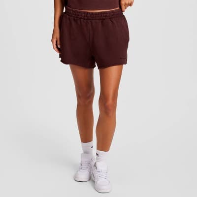Champion Women's Vintage Wash Fleece Shorts -Maroon S