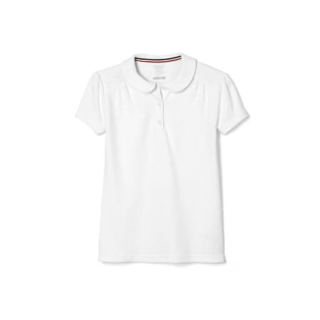 French Toast Short Sleeve Cotton Peter Pan Collar Polos (Girl's)