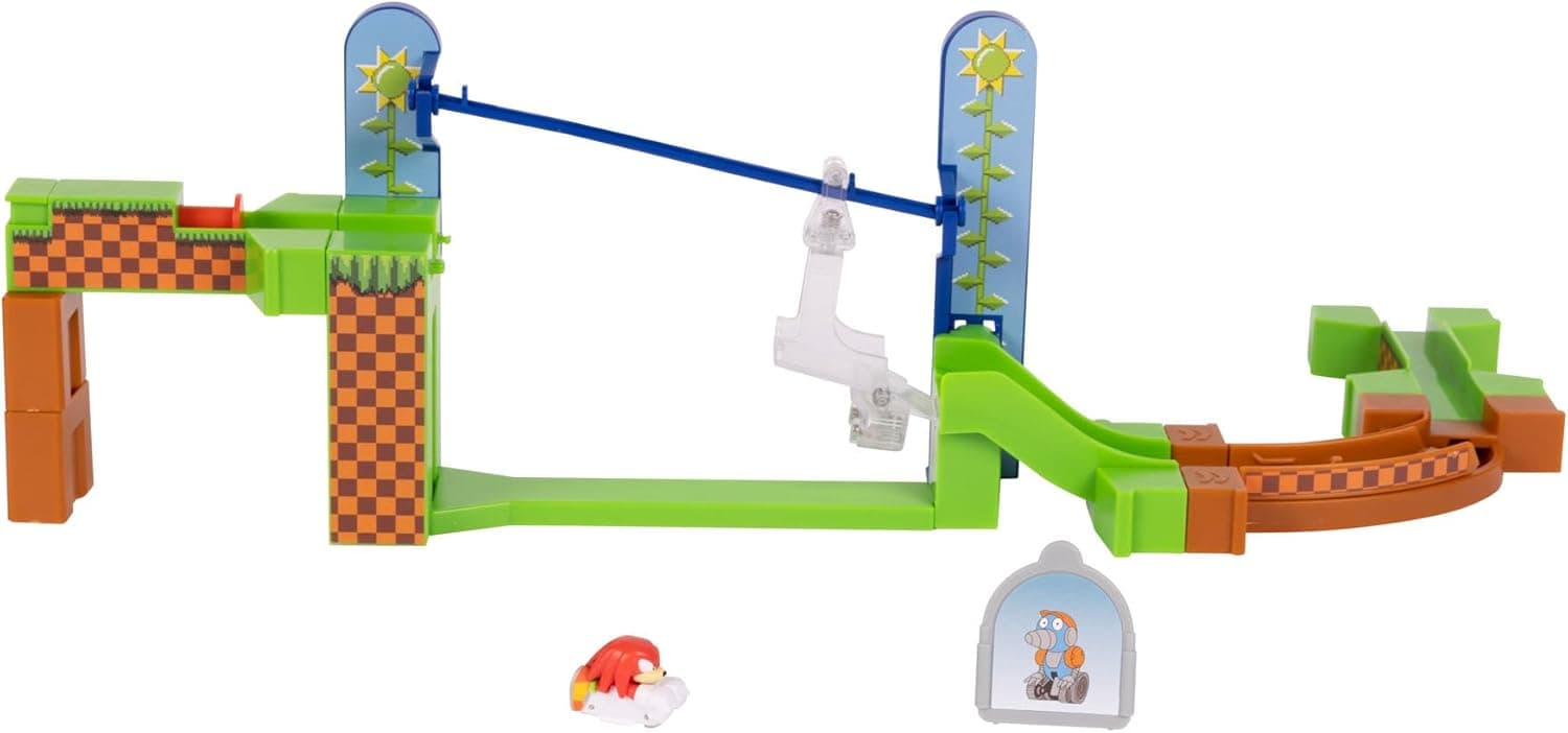 Sonic The Hedgehog Go Go Racers Playset with Knuckles Adventure