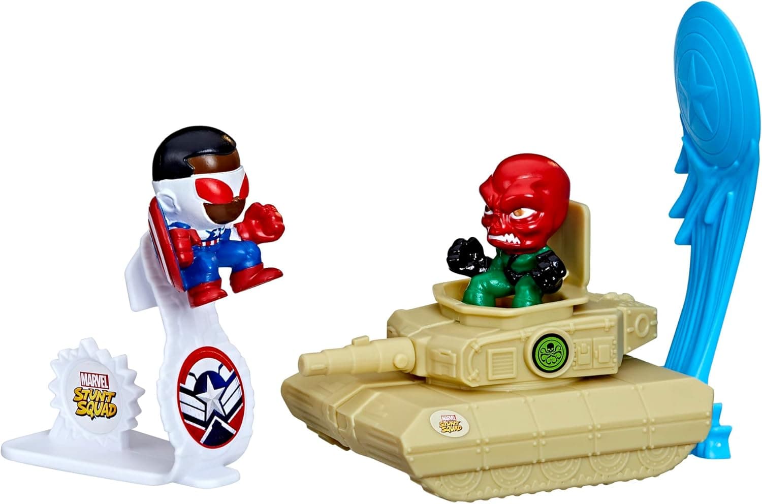 Marvel Stunt Squad Captain America vs. Red Skull Playset
