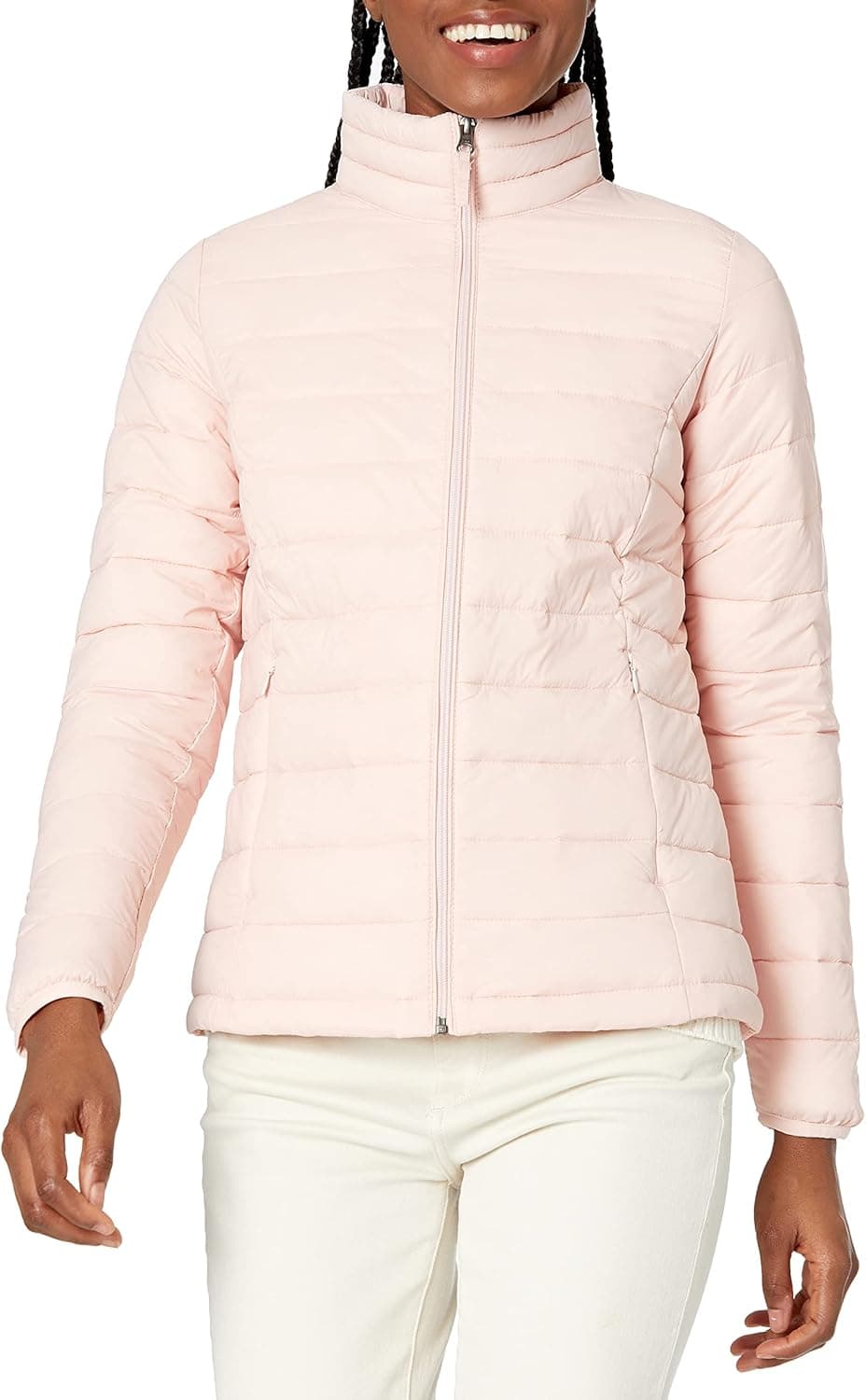 Amazon Essentials Women's Lightweight Long-Sleeve Water-Resistant Packable Puffer Jacket (Available in Plus Size), Rose, XX-Large