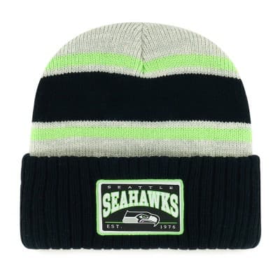 NFL Seattle Seahawks Vista Knit Beanie: Sports Team Logo, Adult One Size