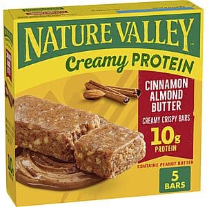 2 for $6.55 on Nature Valley Creamy Protein Bars (Cinnamon Almond Butter)