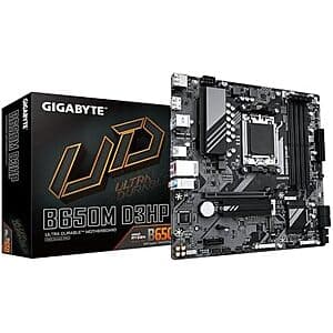 Gigabyte B650M D3HP Motherboard - $85.65 on Amazon