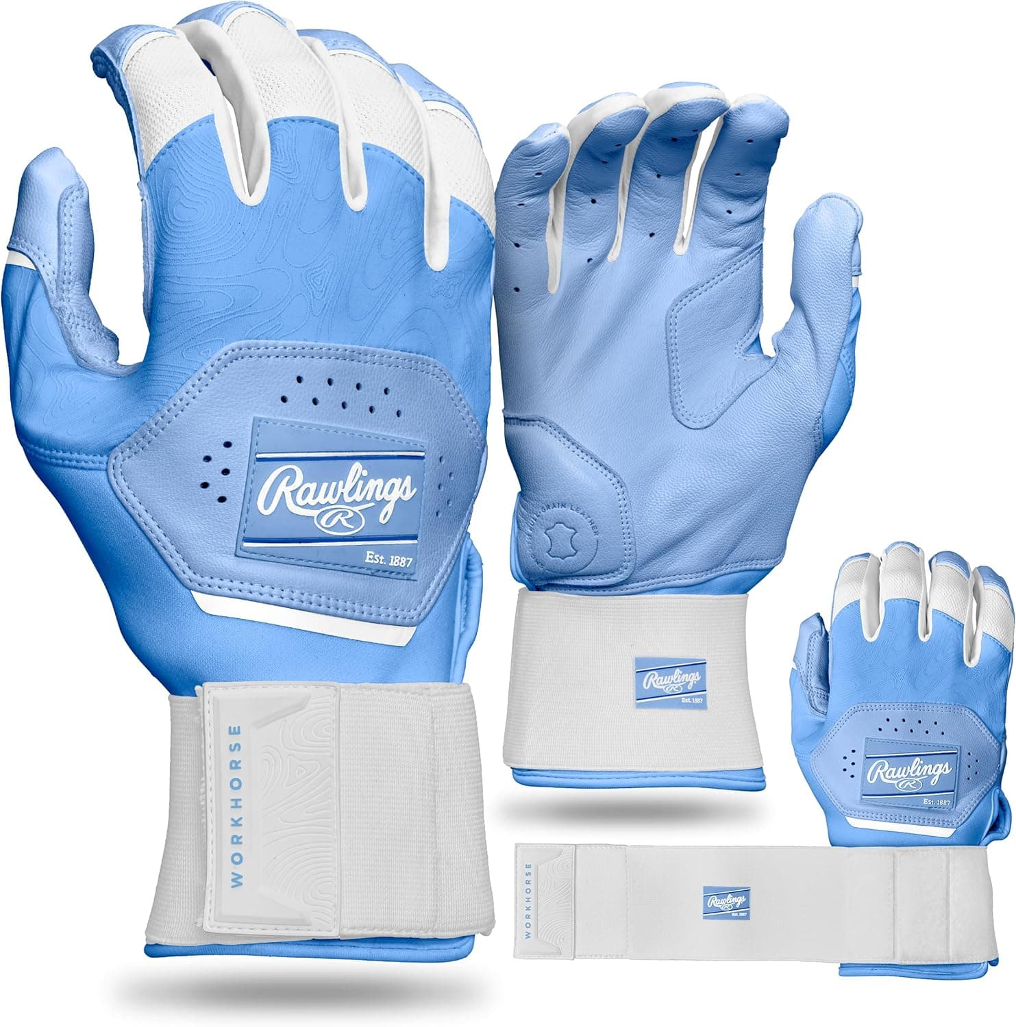 Save 24% on Rawlings Adult Workhorse Baseball Batting Gloves
